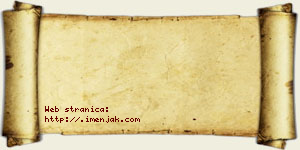 Isidor Poljaković vizit kartica